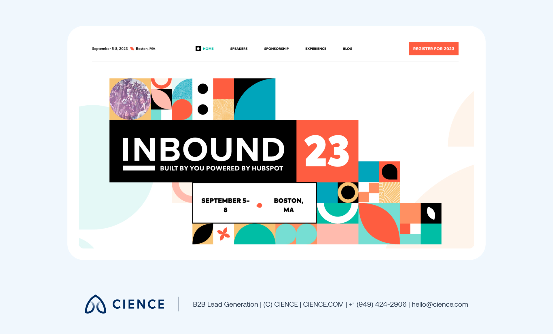 HubSpot Inbound conference in Boston with thousands of marketing professionals at keynote